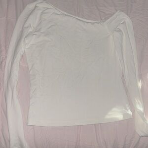 Garage off the shoulder long sleeve shirt